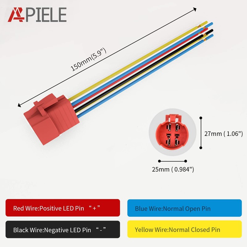 APIELE 22mm Latching Push Button Switch 12V 10A Power Symbol