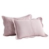 CHIXIN Microfiber King Pillow Shams Set of 2 - Quilted