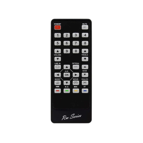 RM Series Remote Control Compatible with BUSH 40W-2-0-SOUNDBAR 40W-2-0-SOUNDBAR-132389644 SR210