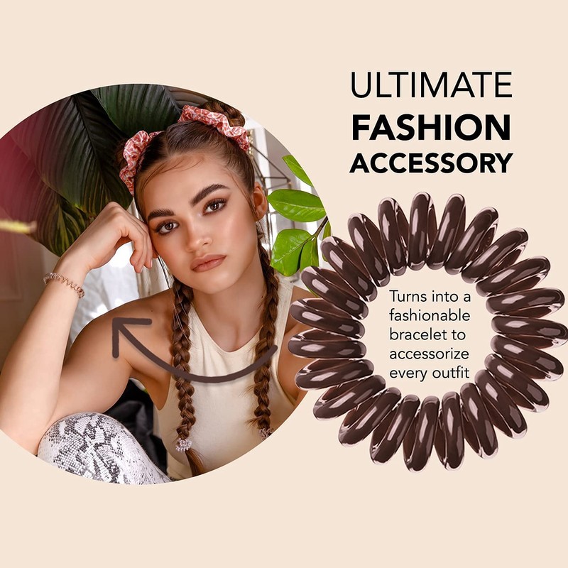 invisibobble Original Traceless Spiral Hair Ties With Strong Grip, Non-Soaking,