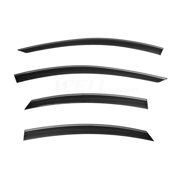 WellVisors Window Visors Wind Deflectors Compatible With Toyota Camry 2025-2025