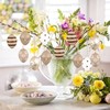 Mizijia 12 x Easter Eggs for Hanging, Beautiful Easter Decoration