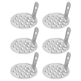 TOVINANNA 6pcs Stainless Steel Cold Noodle Scraper Kitchen Gadget for Bean Jelly and Noodle Cutting Comfortable Grip Food Scraping Tools