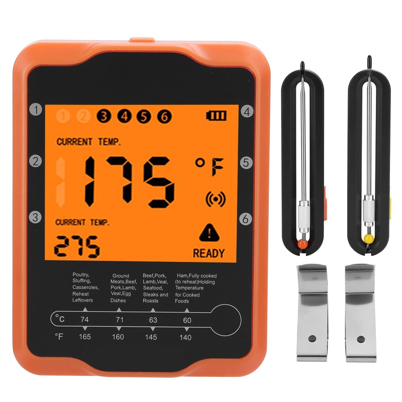Food Thermometer Smart Wireless Remote Digital Thermometer Cooking Supplies for
