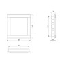 150x150mm / 6x6 inch ABS Plastic Access Panel - White