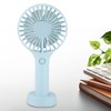 Mini USB Rechargeable Handhold Portable Desktop Cooling Fan (Blue)