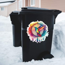 Extra Large 460mm 'Hummingbird Dreamcatcher' Permanent Sticker Decal for Cars/Windows/Bins/Walls (DW00116031)