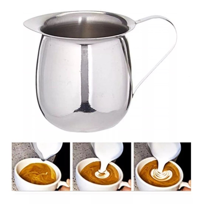 Travessa Jarra Acero Inoxidable Para Crema Leche O Cafe 10