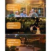 Torkase 100FT LED Outdoor String Lights with 25+2 S14 Shatterproof