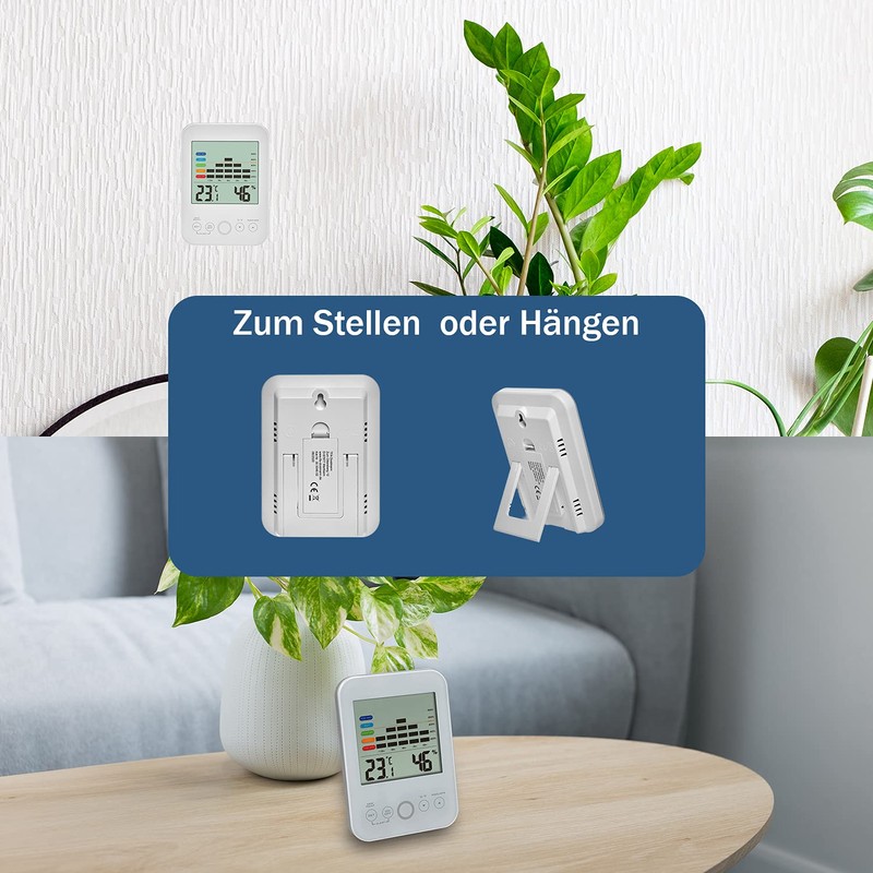 TFA Dostmann Digital Indoor Thermo-Hygrometer, 30.5046.02, Max.-Min Function, 12-Hour Humidity