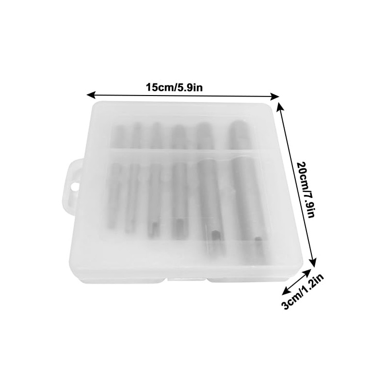 Gonnely Tap Extractor, 6 Pieces High-Speed Steel Screw Extractor, Stripped