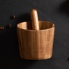 Ytnjzl 5 inch Coffee Knock Box espresso knock box,Wood Bin