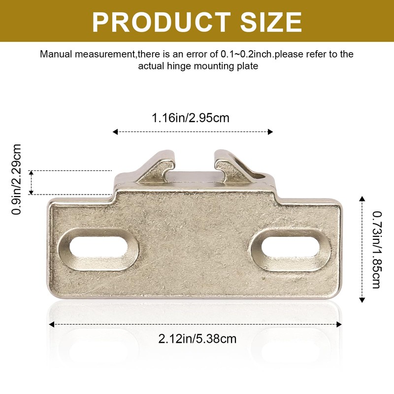 Hinge Mounting Plate Replacement for Blum 1 5/8" Overlay 110