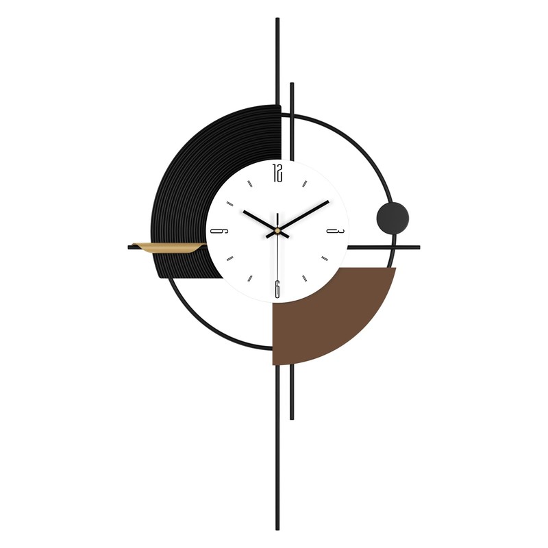 HEBOIX Modern Wall Clock for Living Room,Large Decorative Wall Clock,Digital