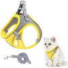 Cat Dog Mesh Vest Harness and Lead for Walking, Escape Proof Soft Adjustable Breathable Reflective Stripes Small Dog Harness for Small Breeds Kittens Puppies Rabbits