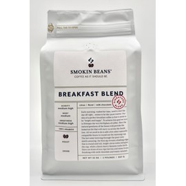 Smokin Beans 2-Pound Breakfast Blend Freshly Roasted Coffee, Our Signature Blend, Medium Roast, Premium Whole Bean Specialty Coffee