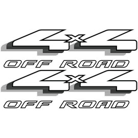 Vinylmark LLC 4x4 Off Road Decals (Black) - 1999 2000 2001 2002 2003 Fits Ford Ranger Truck Bed