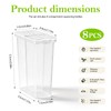 8PCS Travel Salt and Pepper Shakers Mini Dishwasher Safe Portable