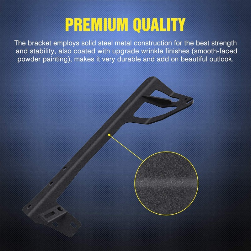 Nilight Windshield Frame Mounting Bracket for 52” LED Light Bar