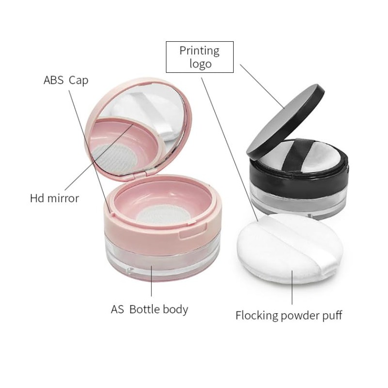 Duehut Loose Powder Cocntainer No Leaks Empty Reusable Plastic Loose