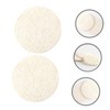 Baluue 10pcs Loofah Sponge Pads Face Scrubbers Natural Exfoliating Facial