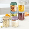 HIGLASTO Glass Jars For Overnight Oats, 16oz Food Storage Containers