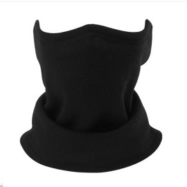 Unbranded Winter Neck Warmer Gaiter Windproof Ski Face Mask Fleece Scarf for Cold Weather - Black