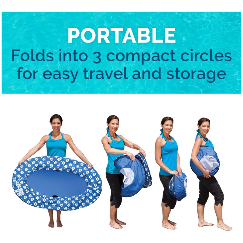 SwimWays Paddle Paws Spring Float Dog Raft, Large (65 lbs.