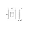 GROHE Even Flush Plate - Toilet Wall Plate for Concealed