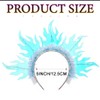 EARENT Light Up Fire Headbands Led Rave Party Headpiece Glow