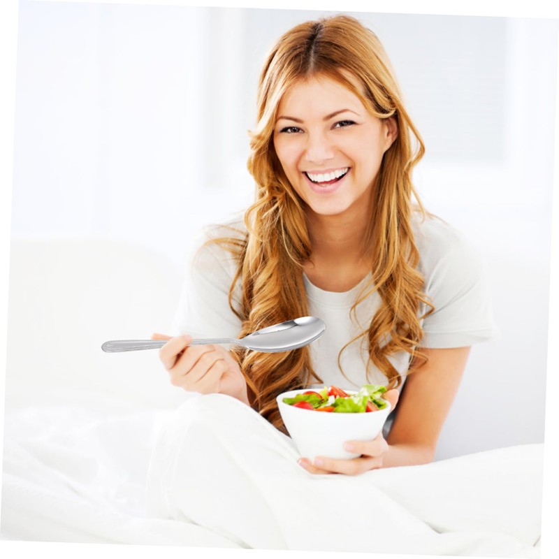 COLLBATH Elegant Salad 2pc Set Stainless Steel Compact Easy to