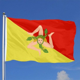 Sicily Flag 3' X 5' Indoor Outdoor Farmer Banner Home Garden Decoration