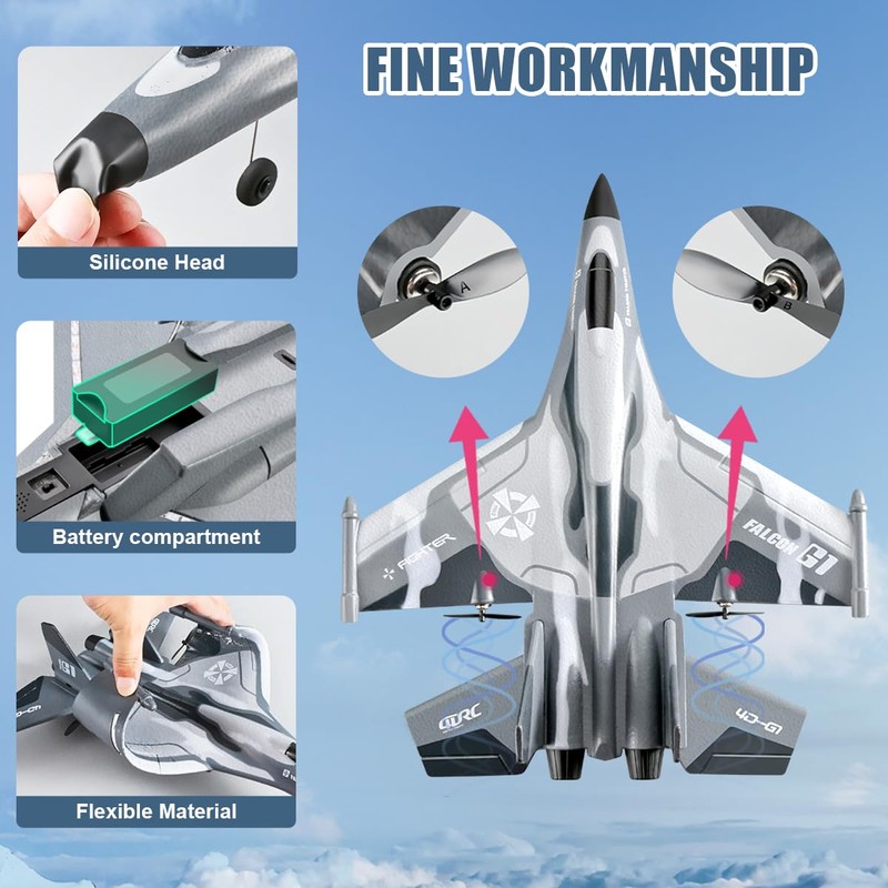 Rc Plane F-22, Stealth Raptor Remote Control Airplane 3 Channel
