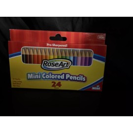 RoseArt 3.5-Inch Mini Colored Pencils Assorted Colors 24-Count