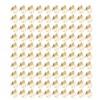 100pcs Flower Shape Binder Clips Strong Clamping Force Metal Cute