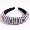 Soochat 4th of July Headband Rhinestone Patriotic Headbands American Flag
