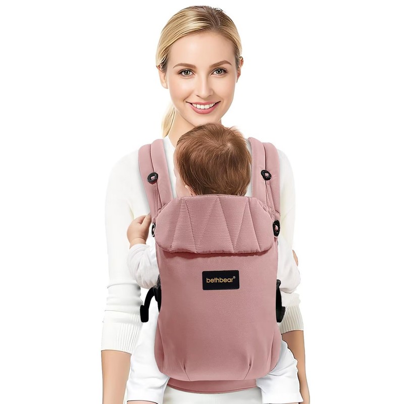 BethBear Baby Carrier Newborn to Toddler 7-45 lbs with Natural