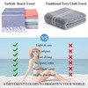 Moukeren 6 Pcs Turkish Beach Towels 35 x 71 Inch