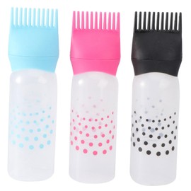 BESPORTBLE 3pcs Hair Oil Applicator Bottle with Comb - Precision Root Comb Applicator for Hair Dye and Oil - Ideal for Salon and Home Use Squeeze Bottle for Easy Application