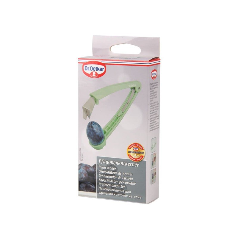 Dr. Oetker 3245 Plum Stoner, Plastic, green, 15 x 3
