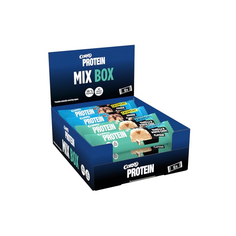 Corny Protein Mix Pack 12er Mix Crunchy Probier Mischkarton 12x45g