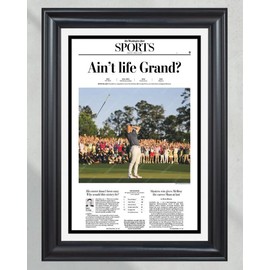 2025 Masters Champion Rory McIlroy 'Ain't Life Grand' Front Page Newspaper No Framed - Art Poster on Satin Paper with High-Quality Printing & Unique Art Style - Size: 12'x18'