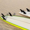 Abahub Surfboard Thruster Fins Set, Compatible with FCS Style Fin