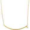 Pinky & Diane Women's Gold Color Bar Necklace, 925 Silver,