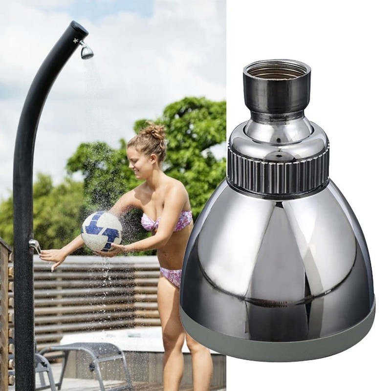 Replacement Shower Head,360 degrees Rotate Adjustable Round Top Showerhead, Bath