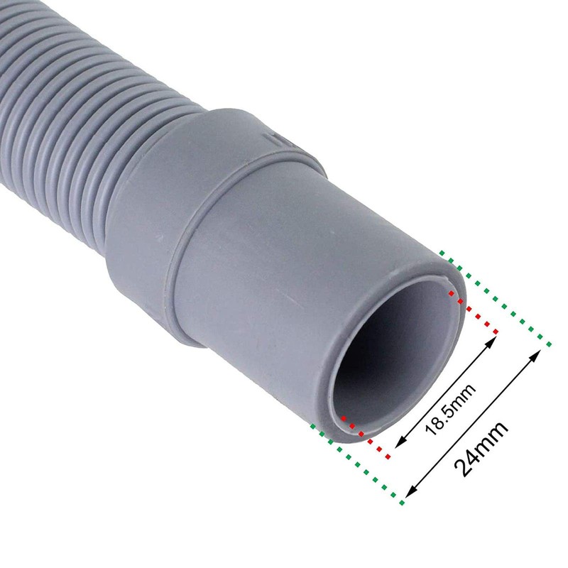 SPARES2GO Water Fill Pipe & Drain Hose Extension Kit Compatible