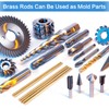 30 pieces lead-free brass rods, 3 mm, brass rods, brass