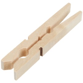 Glorex Wooden Clothes Pegs 72 mm Pack of 100, Natural, 11.5 x 4 x 25 cm