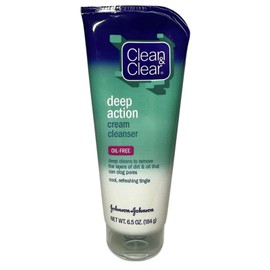 Clean & Clear Deep Action Cream Cleanser Oil-Free, Original Formula, 6.5 oz, NEW