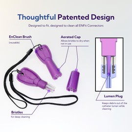 EnClean ENFit Cleaning Brush for Feeding Tubes and Extension Sets